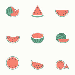 nine fresh water melon styles look delicious