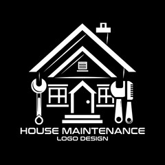 House Maintenance Vector Logo Design