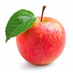 apple leaf isolated on white сreated with Generative Ai