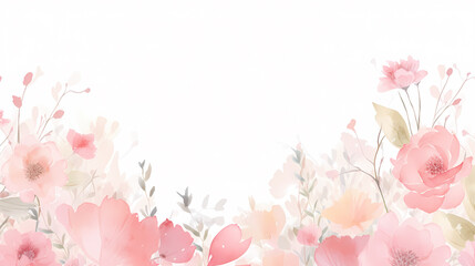 Fototapeta premium Colorful seamless floral pattern, spring flowers