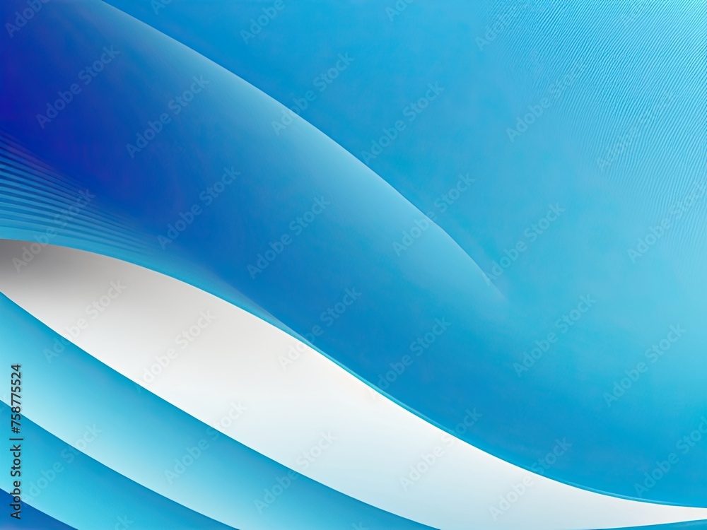 Fototapete dynamic overlay layers over an abstract gradient blue background
