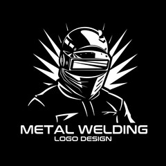 Metal Welding Vector Logo Design