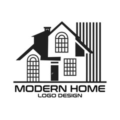 Modern Home Vector Logo Design