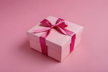Fototapeta premium pink gift box