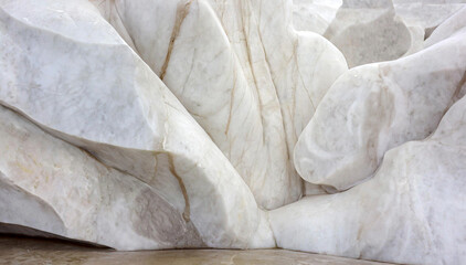 Marmur, biały kamień, tekstura