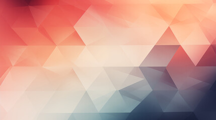 Fototapeta premium Gradient Triangles in Warm Tones