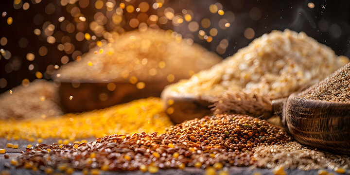 Grains of red sorghum image background