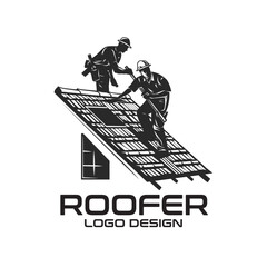 Roofer Vector Logo Design