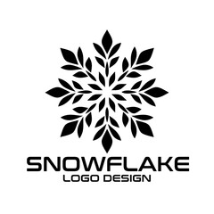 Obraz premium Snowflake Vector Logo Design