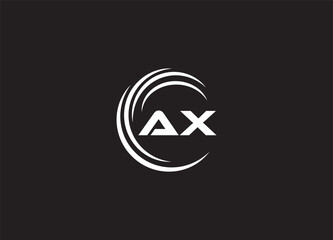 Alphabet letters Initials Monogram logo Ax,