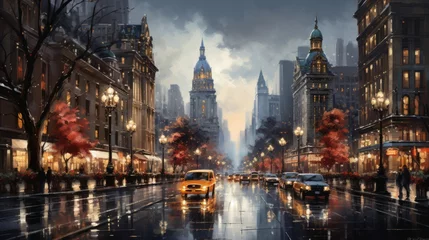 Foto op Plexiglas Generative AI Fifth Avenue, New York City, USA © vadosloginov