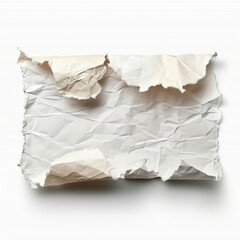 Obraz premium A piece of torn paper isolated сreated with Generative Ai