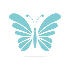 abstract blue butterfly