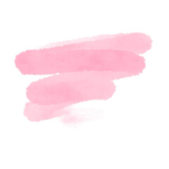 Watercolor brush strokes shape