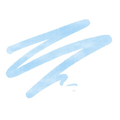 Watercolor brush strokes shape