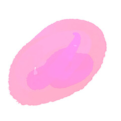 Watercolor brush strokes shape