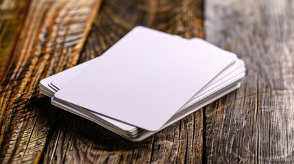 Fototapeta premium Blank white playing cards