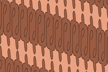 Javanese batik motifs illustration for background