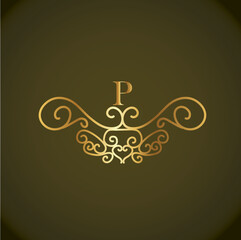 Web Creative Initial letter p logo design with modern business vector template. Creative isolated p monogram logo design
