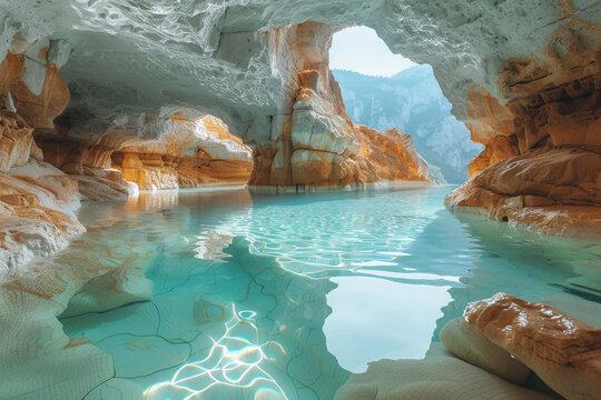 An otherworldly crystal cavern