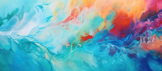 Colorful abstract art background created with hand-drawn painting techniques.