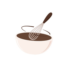 Bakery logo design. Bakery sign vector. Whisk logo design.