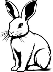 Fototapeta na wymiar Bunny SVG, Rabbit SVG, Bunny Silhouette SVG, Easter Bunny svg, Easter svg, Bunny png, Bunny Clipart, Bunny Logo svg, Easter Bunny svg