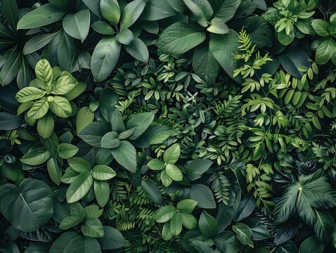 Green Jungle Landscape - Carbon Neutrality - Natural Textures - Craft an image that showcases a green jungle landscape, featuring natural textures and patterns that exemplify the earth's