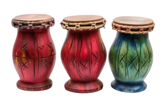 Rhythmic Fun: Conga Drum Playthings isolated on transparent Background