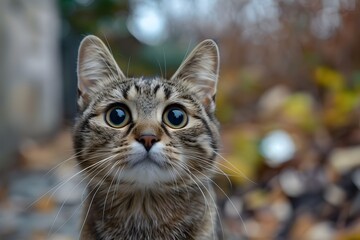 Mischievous Glint: The Funny Cat Captivates Hearts with Irresistible Charm and Personality