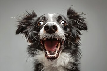 Playful Energy: The Joyful Antics of a Friendly Canine Spreading Happiness
