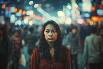 everyday life in the life of a young Indonesian woman - obrazy, fototapety, plakaty