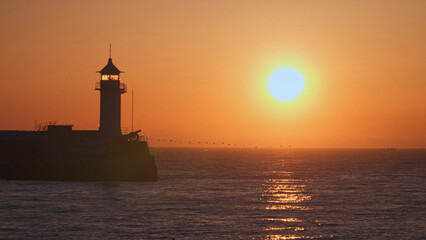 The lighthouse in the morning.
