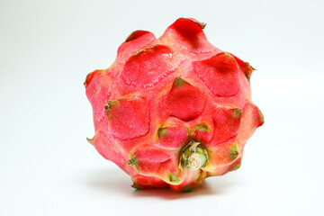 red dragon fruit isolated on white background