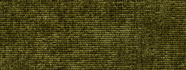 Texture of dark green background from soft textile material. Abstract backdrop from olive fabric, macro.