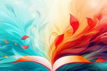 abstract background for National Bookmobile Day