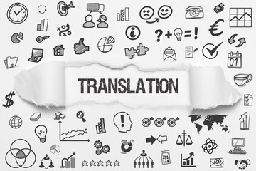 Naklejka premium Translation 