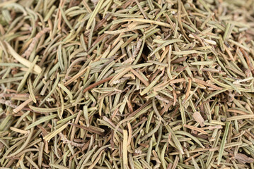 Full frame of dried rosemary as a background.