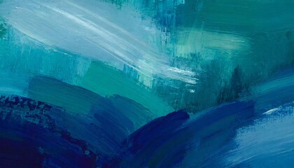 closeup of abstract rough colorfuldark blue art painting texture background wallpaper with oil or acrylic brushstroke waves pallet knife paint on canvas