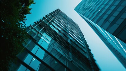 Urban abstract, office building window