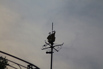 antenna on a roof