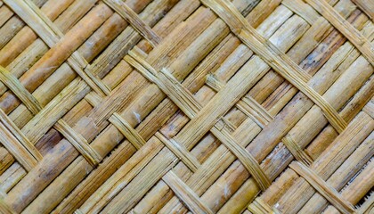 traditional handcraft bamboo woven texture nature wood seamless patterns for background
