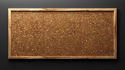 Modern set of realistic 3D modern cork board for business noticeboard design on transparent background. Brown texture wall corkboard for school or office. - obrazy, fototapety, plakaty