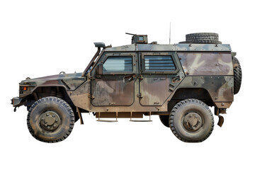Armored Vehicle on transparent background,