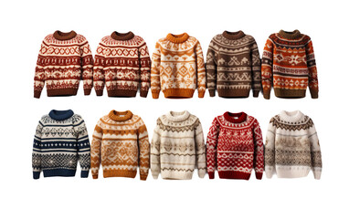 Transparent Backdrop for Fair Isle Sweaters