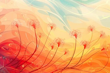 abstract background for National Dandelion Day