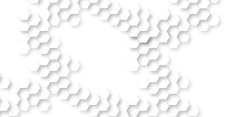 Hexagon concept design abstract technology background. Background with hexagons. Pattern with hexagons illustration of a honeycomb. Futuristic surface hexagon pattern with light rays.	