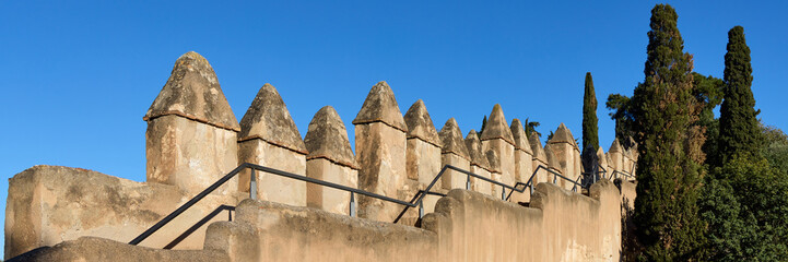 Malaga, Gibralfaro Castle, view of the city.