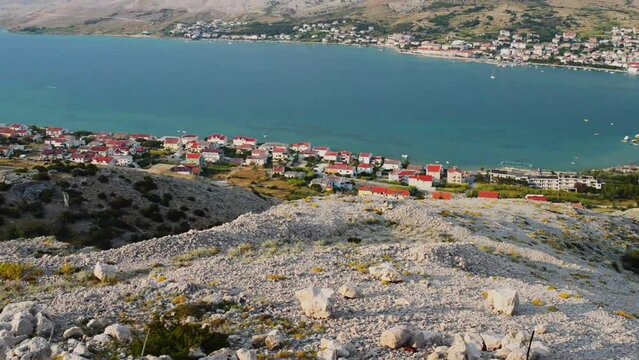 Pag is largest town on the island in Croatia