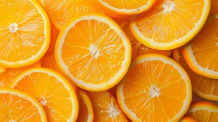 Foto op Plexiglas Background of juicy orange slices © vannet
